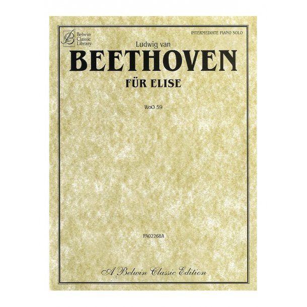 Beethoven: Fur Elise (Belwin Classic Edition)
