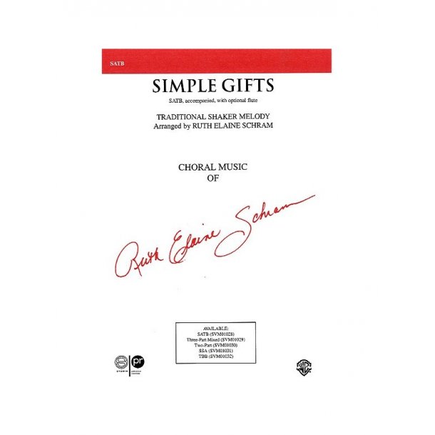 Simple Gifts (arr. Schram) - SATB