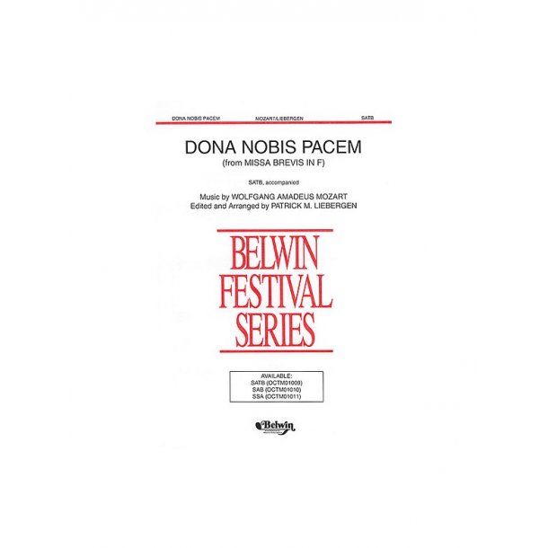 W.A. Mozart: Dona Nobis Pacem (From Missa Brevis In F)