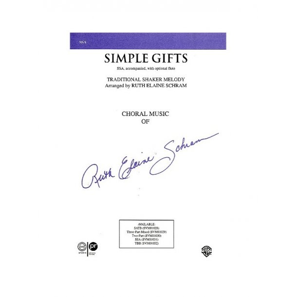 Ruth Elaine Schram: Simple Gifts