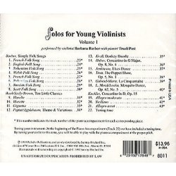 Solos For Young Violinists Volume 1 (CD)