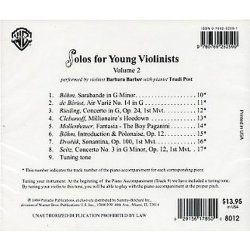 Solos For Young Violinists Volume 2 (CD)