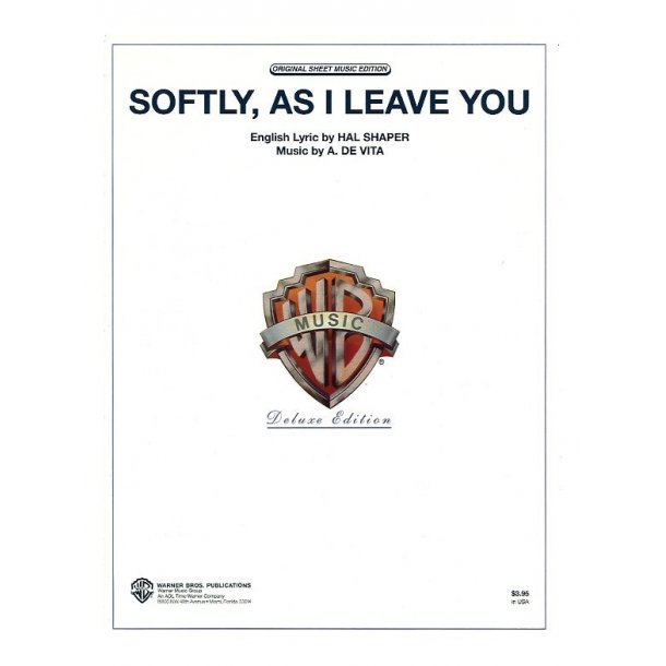 A. De Vita: Softly As I Leave You (PVG)