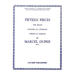 Marcel Dupre: 15 Pieces For Organ (Vepres Du Commun) Op.18