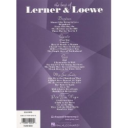 Alan Jay Lerner/Fredderick Loewe: The Best Of Lerner And Loewe PVG