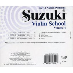 Suzuki Violin School Volume 4 - David Nadien (CD)