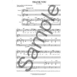 Dido Armstrong And Paul Herman: Thank You (SSA)