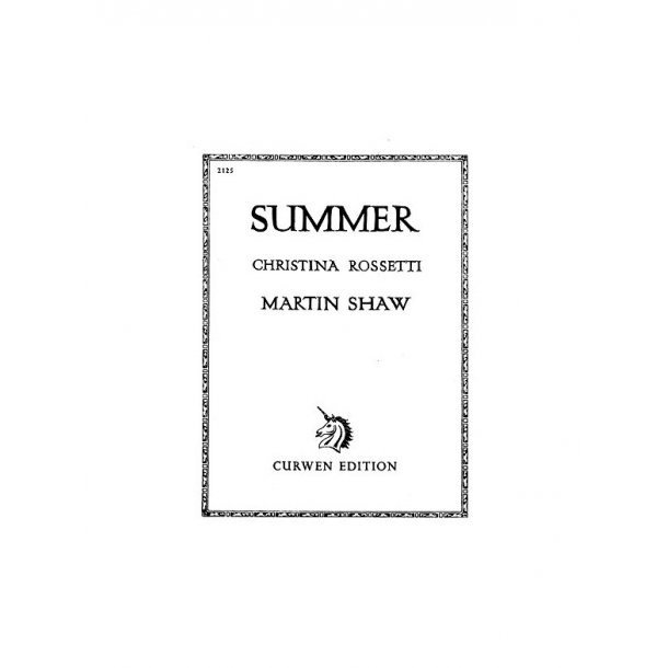 Shaw, M Summer Voice/Piano
