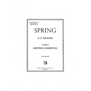Handel, Gf Spring (D+e) Voice/Piano