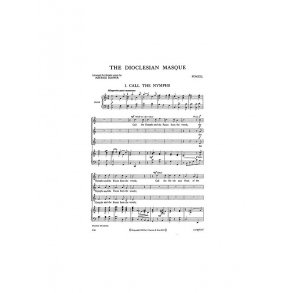 Purcell, H The Dioclesian Masque Ssa/Piano