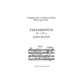 Schumann, R Fantasiestuck Op12 No9 Piano
