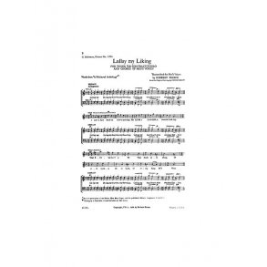 Holst Lullay My Liking Ttbb