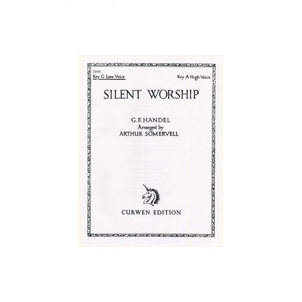 Handel: Silent Worship In G