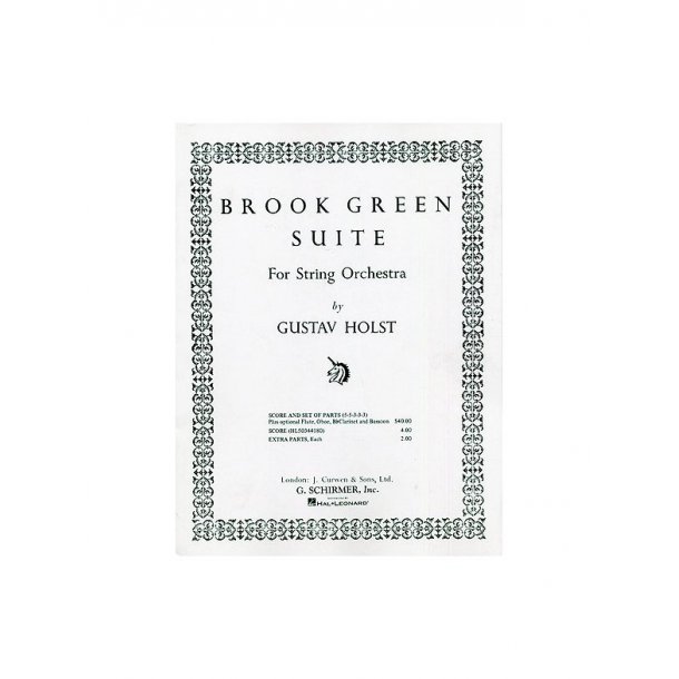 Gustav Holst: Brook Green Suite (Score/Parts)