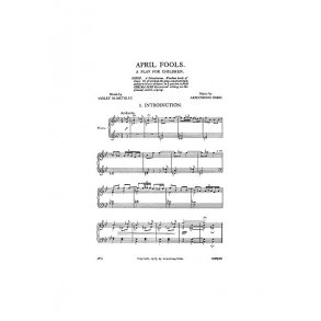 Armstrong Gibbs April Fools (A Play For Children) Unison/Piano