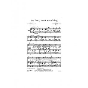 Armstrong Gibbs As Lucy Went A-walking 2-part/Piano