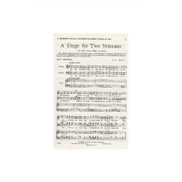 Holst: A Dirge For Two Veterans