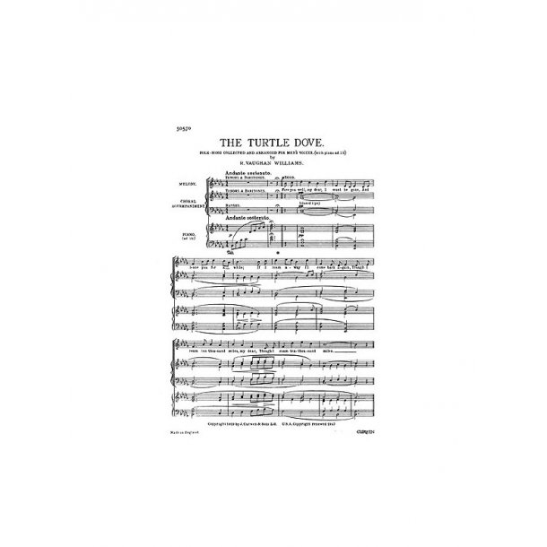 Ralph Vaughan Williams: The Turtle Dove (TTBB)