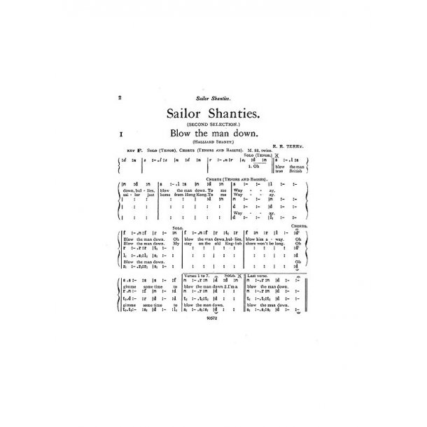 Terry Sailor Shanties Ttbb Tonic