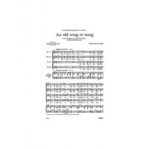 Armstrong Gibbs An Old Song Re-sung Ttbb (Unaccompanied)