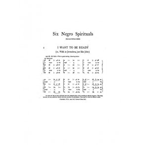 Maurice Jacobson: 6 Negro Spirituals (TTBB Tonic Sol-fa)