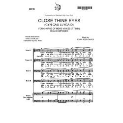 Ieuan Rees-Davies: Close Thine Eyes TTBB/Piano