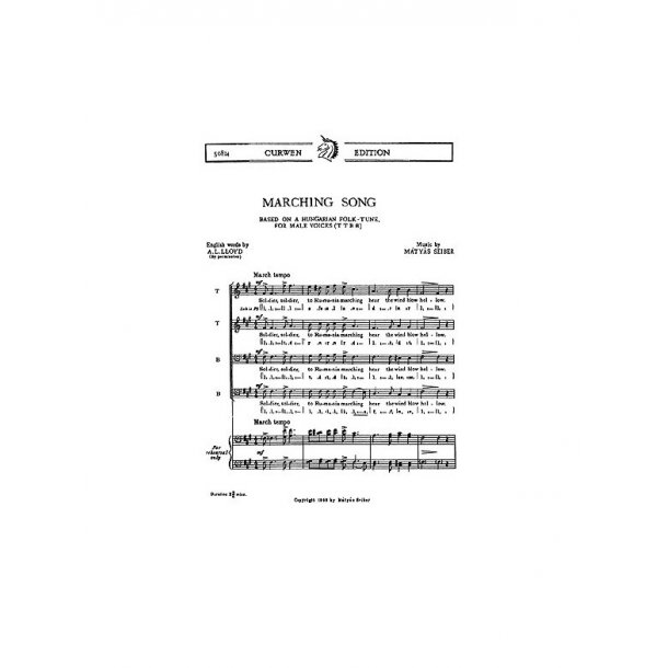 Seiber, M Marching Song Ttbb