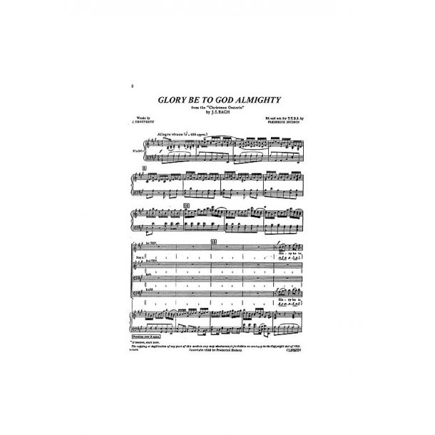 Hudson Glory Be To God Almighty Ttbb