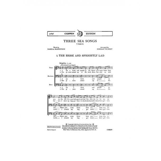 Three Sea Songs (arr. Gilbert)