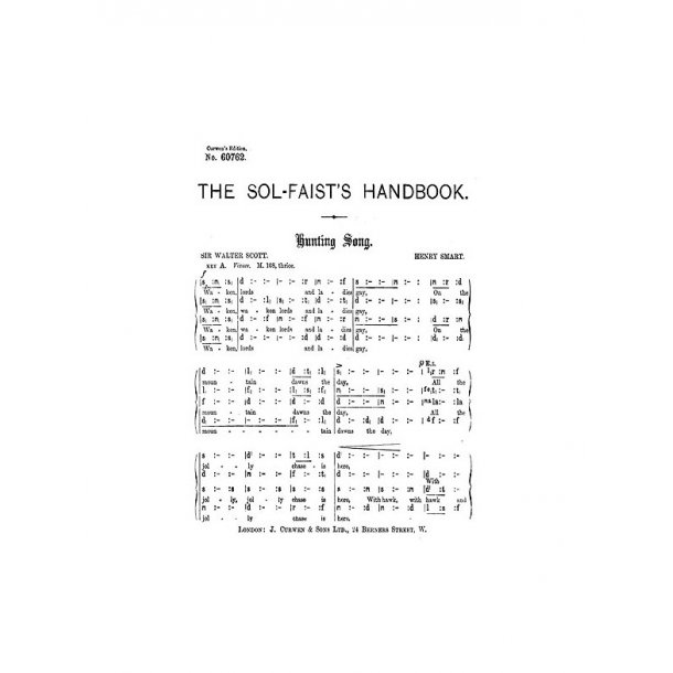 Henry Smart: Hunting Song (Tonic Sol-fa)