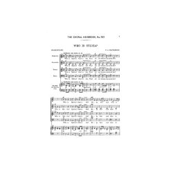Macfarren Who Is Sylvia? Satb