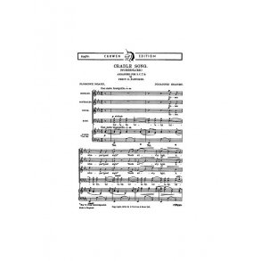 Brahms Cradle Song Satb