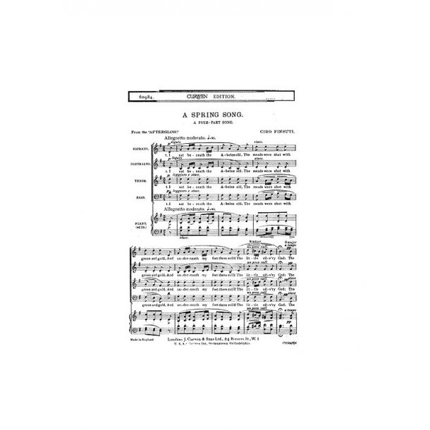Pinsuti A Spring Song Satb