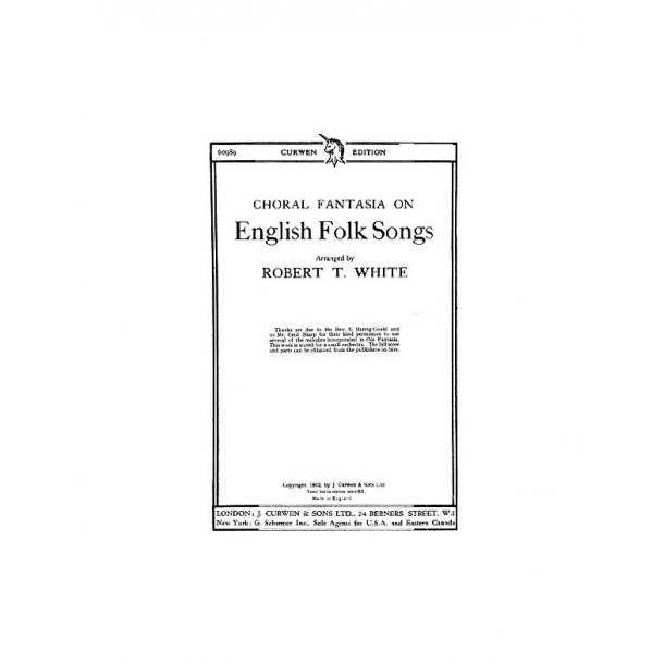 White English Folk Songs Satb