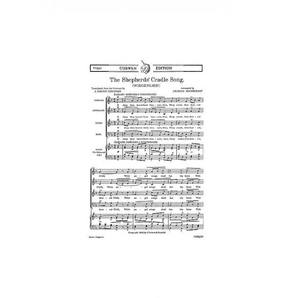 Macpherson, C The Shepherds' Cradle Song Satb/Piano