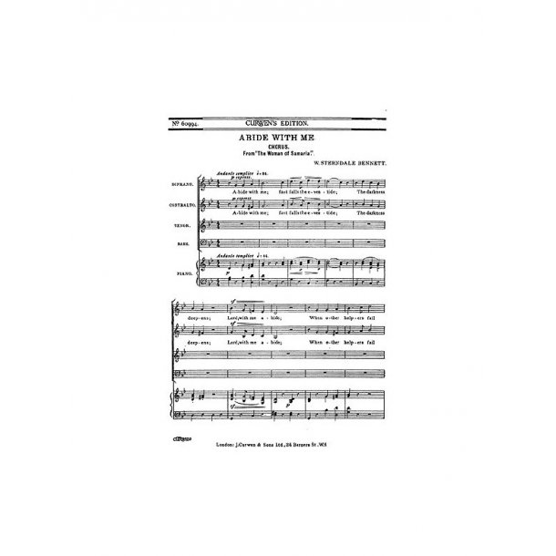 Bennett Abide With Me Satb