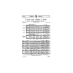 Shaw, G I Live Not Where I Love Satb/Piano