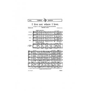 Shaw, G I Live Not Where I Love Satb/Piano