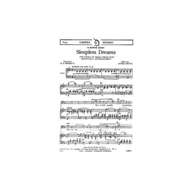 Ethel Smyth: Sleepless Dreams (Vocal Score)