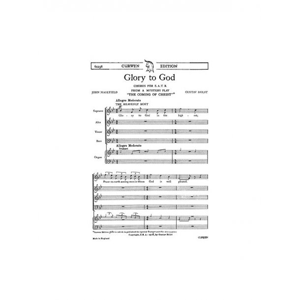 Holst Glory To God Satb