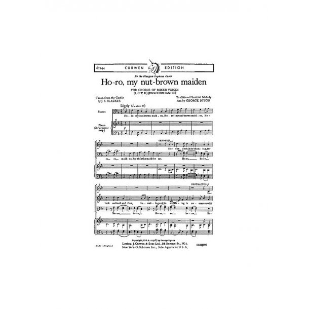 George Dyson: Ho-ro, My Nut-brown Maiden