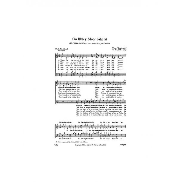 Clark On Ilkley Moor Baht 'at Satb