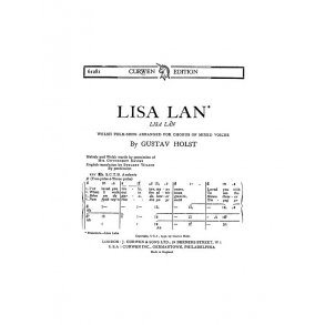 Gustav Holst: Lisa Lan (SATB)