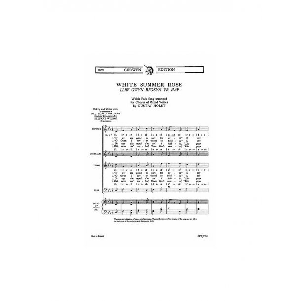 Gustav Holst: White Summer Rose (SATB)