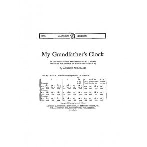 Williams Grandfathers Clock Satb Ton