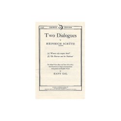 H Schutz: Two Dialogues