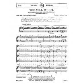 Dexter, H The Mill-wheel Satb/Piano