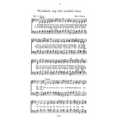 Coward Woodlands Ring With Mirthful Voices Satb