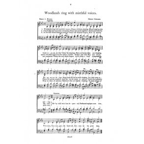 Coward Woodlands Ring With Mirthful Voices Satb