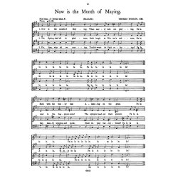 Morley Now Is The Month Of Maying Satb